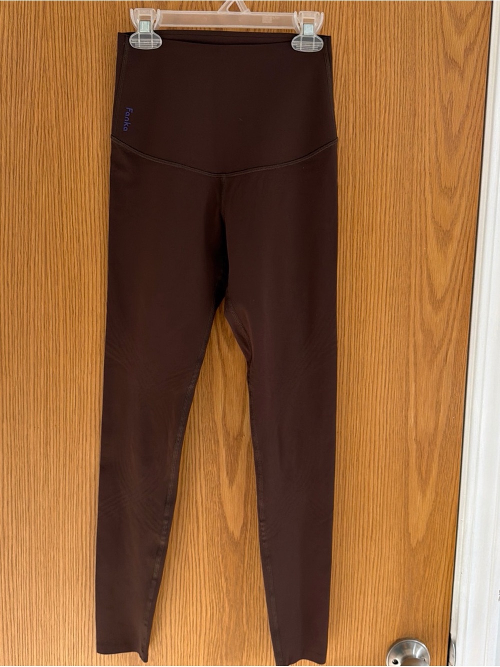 Fanka Body Sculpt Compression Leggings Brown High Rise Reversible Women’s